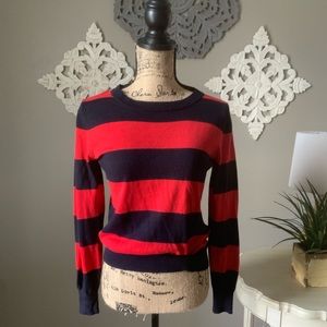 Navy and red sweater ❤️💙